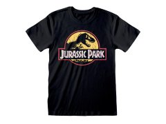 Tričko Pánské - Jurassic Park - vel.ORIGINAL LOGO|ČERNÉ|VELIKOST M