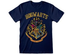 Tričko Pánské - Harry Potter - vel.HOGWARTS|MODRÉ|VELIKOST M