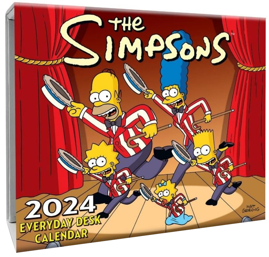 Kalendář 2024 Stolní Trhací - Film - 15 x 13 x 4 cm - Simpsons