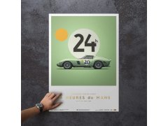 Poster - Ferrari 250 GTO - Green - 24h Le Mans - 1962 - Collectors Edition 2