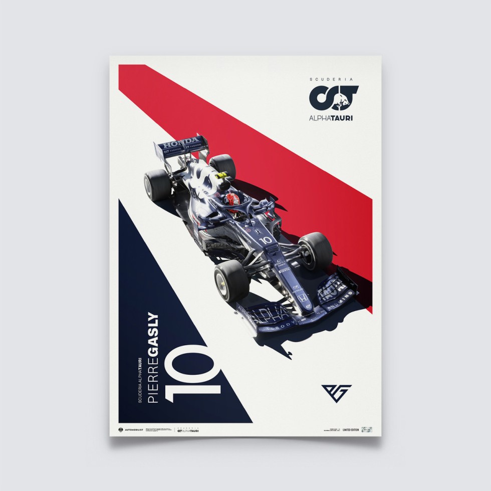 Scuderia AlphaTauri - Pierre Gasly | Limited Edition - Další zboží F1 Plakáty