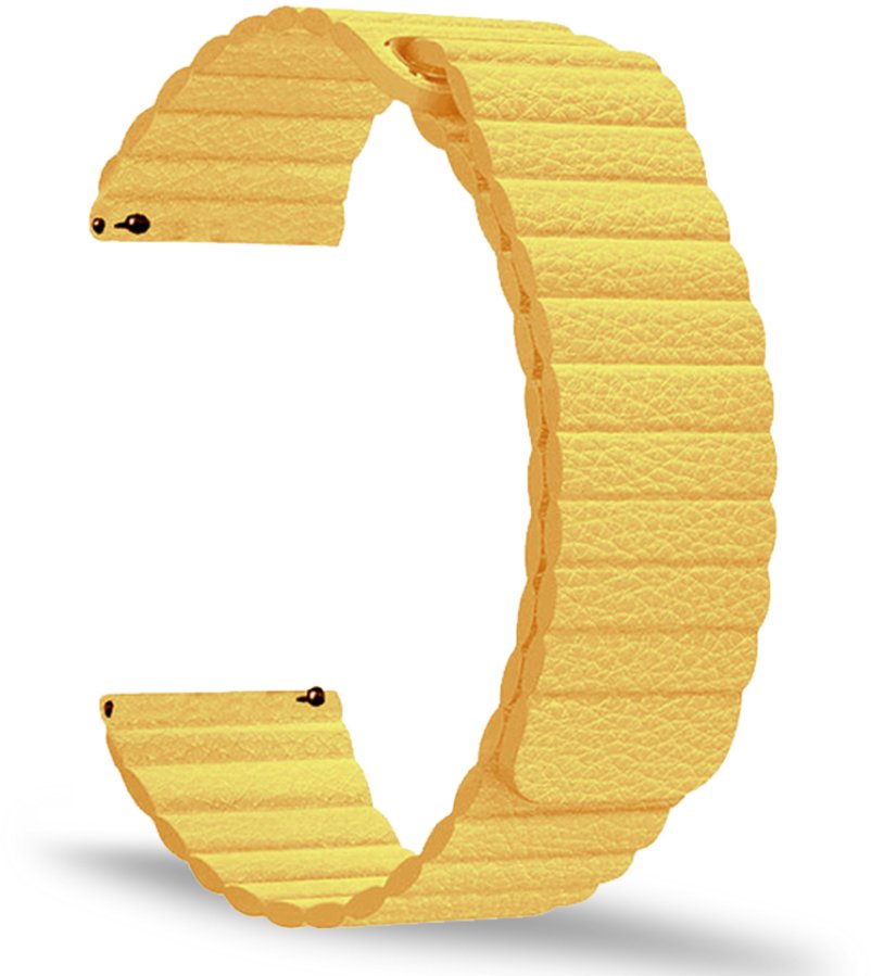 4wrist Provlékací řemínek pro klasické hodinky - Yellow 20 mm - Hodinky 4wrist