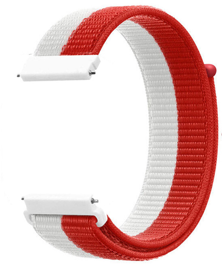 4wrist Provlékací řemínek pro Samsung 22 mm - White/Red