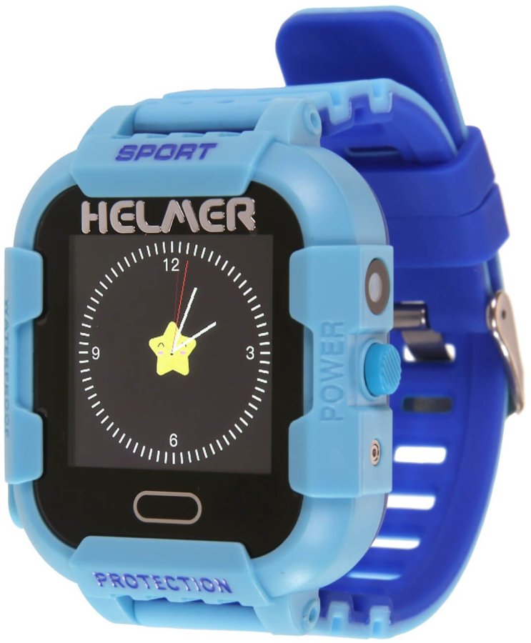 Helmer Chytré dotykové hodinky s GPS lokátorem a fotoaparátem - LK 708 modré - Hodinky Chytré hodinky Helmer