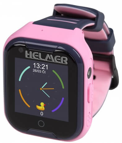 Helmer LK 709 4G růžové - dětské hodinky s GPS lokátorem, videohovorem - Hodinky Chytré hodinky Helmer