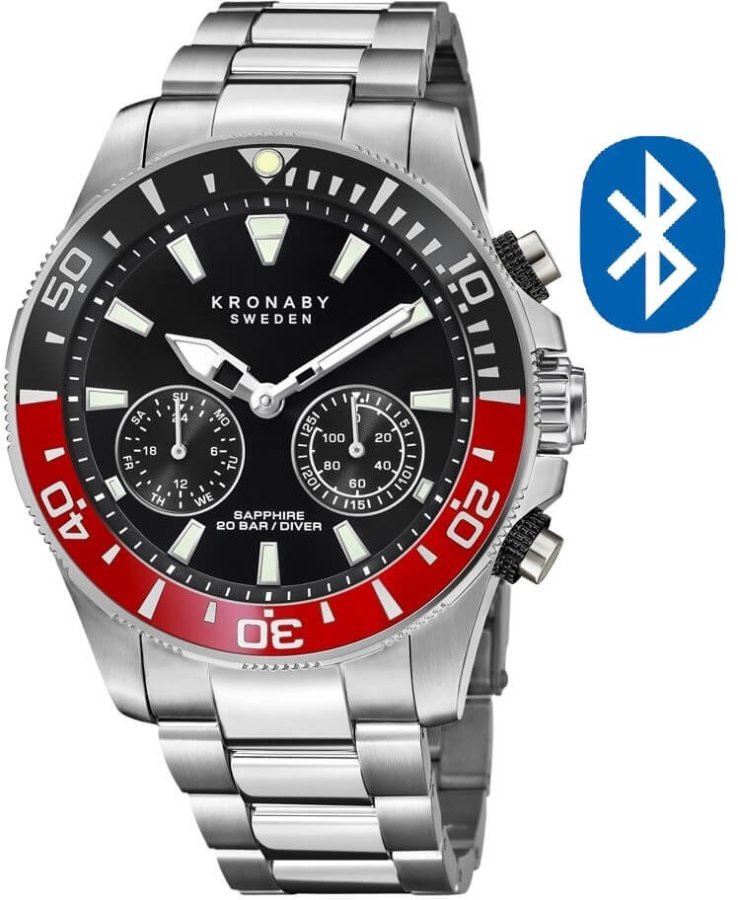 Kronaby Vodotěsné Connected watch Diver S3778/3 - Hodinky Chytré hodinky Kronaby