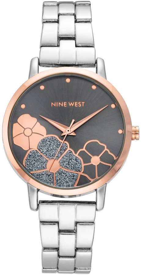 Nine West Analogové hodinky NW/2685GYRT - Hodinky Nine West