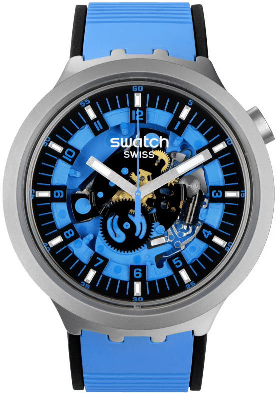 Swatch Big Bold Blue Daze SB07S106 - Hodinky Swatch