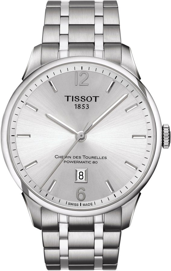 Tissot T-Classic Chemin des Tourelles Powermatic 80 T099.407.11.037.00 - Hodinky Tissot