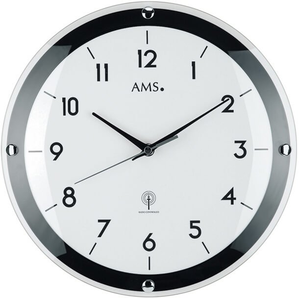 AMS Design Rádiem řízené nástěnné hodiny 5906 - Hodiny a budíky Nástěnné hodiny