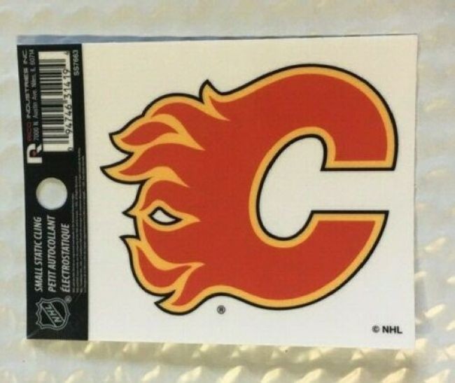 Samolepka Flames - Calgary Flames Přívěšky, samolepky, šňůrky