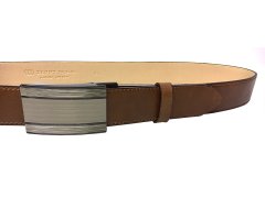 Penny Belts Pánský kožený společenský opasek 35-020-A7 brown 95 cm
