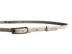 Penny Belts Dámský kožený opasek 15-1-00 White 85 cm