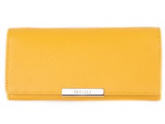 SEGALI Dámská kožená peněženka 7066 yellow
