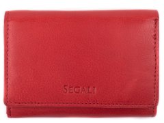 SEGALI Dámská kožená peněženka 7106 BS red