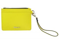 SEGALI Kožená mini peněženka-klíčenka 7290 A neon lime