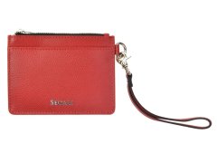 SEGALI Kožená mini peněženka-klíčenka 7290 A red