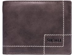 SEGALI Pánská kožená peněženka 02 brown