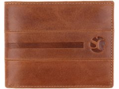 SEGALI Pánská kožená peněženka 1037 tan