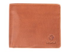 SEGALI Pánská kožená peněženka 148 cognac