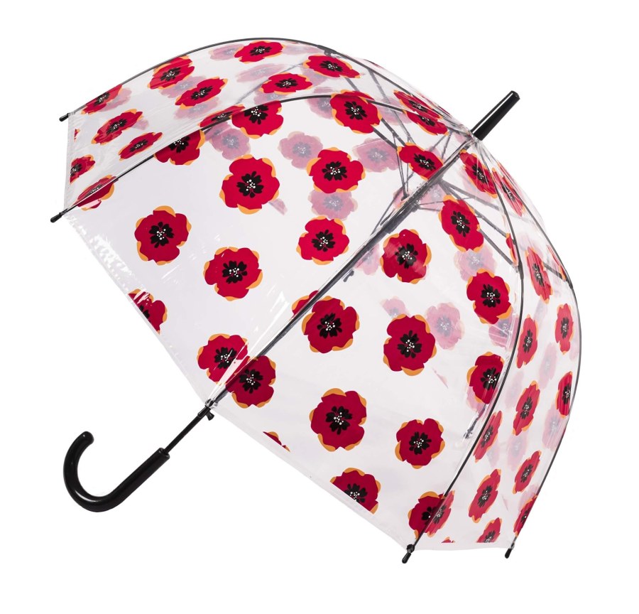 Blooming Brollies Dámský průhledný holový deštník POESPOP - Deštníky Holové deštníky Automatické holové deštníky