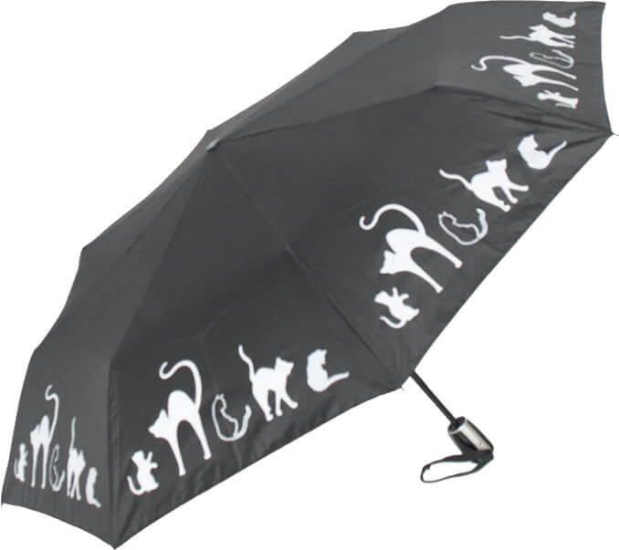 Doppler Dámský skládací deštník Fiber Magic Cats 7441465C02 - Deštníky Skládací deštníky Automatické skládací deštníky