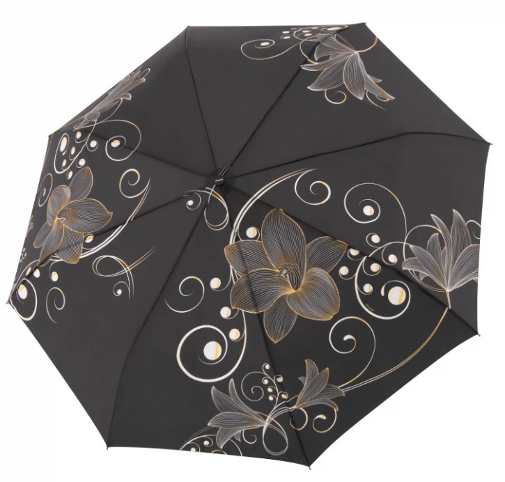 Doppler Dámský skládací deštník Fiber Magic Golden Flower 746165SG - Deštníky Skládací deštníky Automatické skládací deštníky