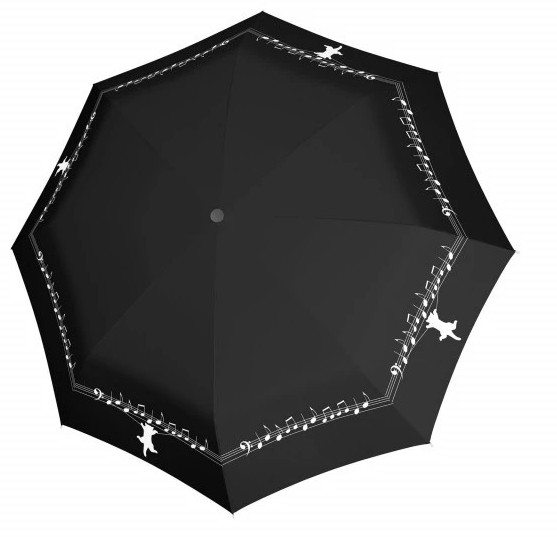 Doppler Dámský skládací deštník Magic Musically Cat 7441465MC - Deštníky Skládací deštníky Automatické skládací deštníky