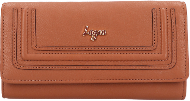 Lagen Dámská kožená peněženka BLC/5783/323 CGN - Peněženky Kožené peněženky