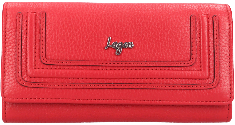 Lagen Dámská kožená peněženka BLC/5783/323 RED - Peněženky Kožené peněženky