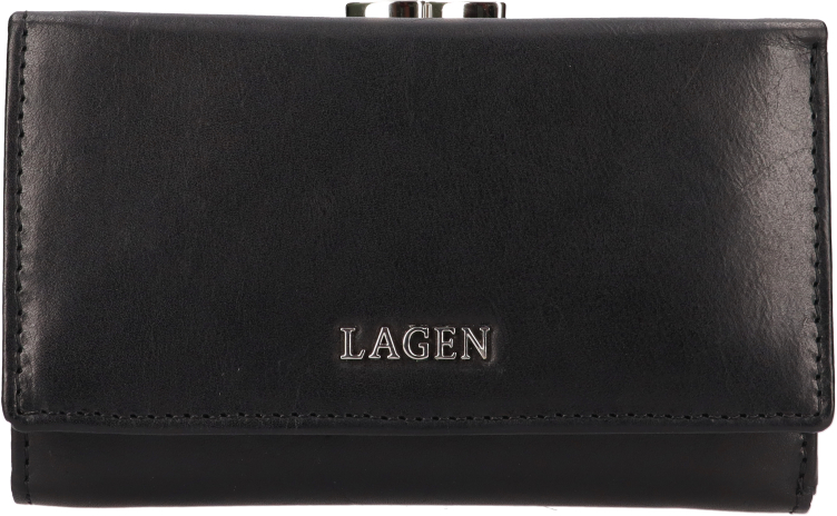 Lagen Dámská kožená peněženka LG-2167 BLK - Peněženky Kožené peněženky