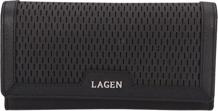 Lagen Dámská kožená peněženka BLC/5704 BLK - Peněženky Kožené peněženky