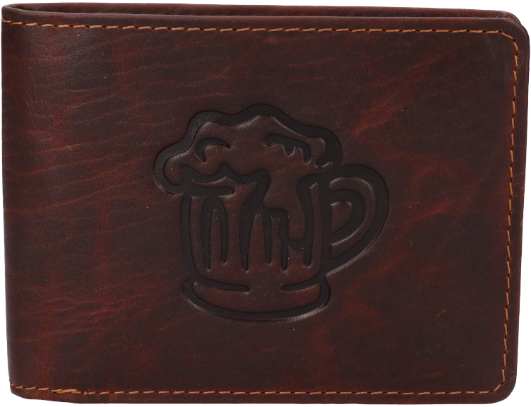 Lagen Pánská kožená peněženka 66-6535/M BRN BIG MUG - Peněženky Elegantní peněženky