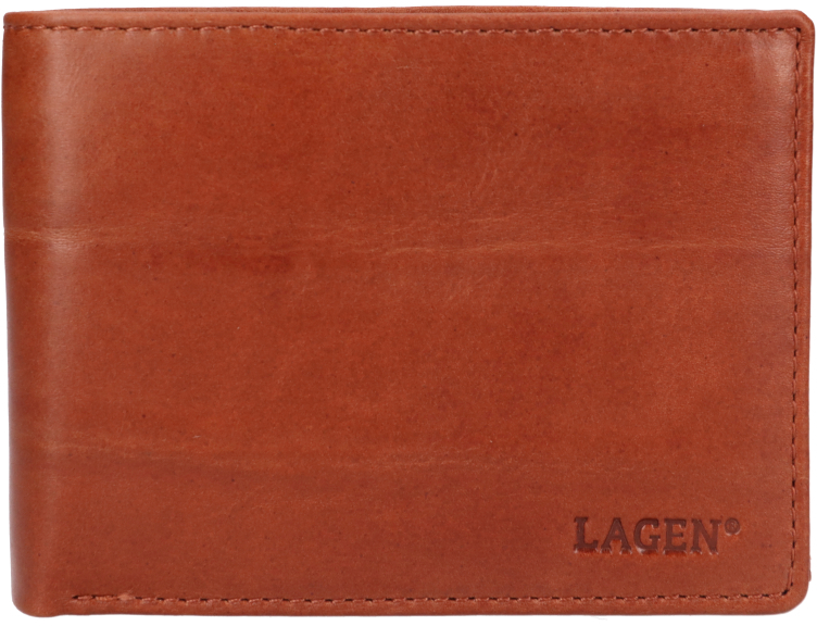 Lagen Pánská kožená peněženka LG-2111 MID BRN - Peněženky Elegantní peněženky
