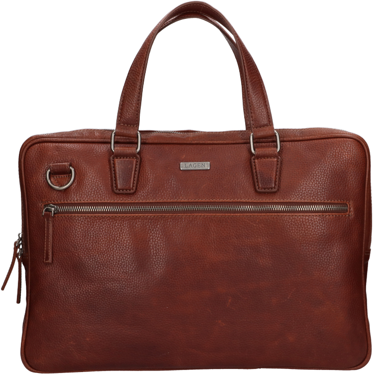 Lagen Pánská kožená taška na notebook BLC/4422/20 COGNAC - Tašky Tašky na notebook