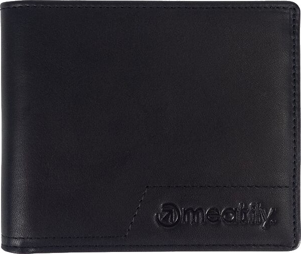 Meatfly Pánská kožená peněženka Eliot Premium Black - Peněženky Elegantní peněženky