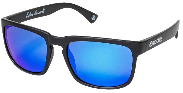Meatfly Polarizační sluneční brýle Gammy Black Matt/Blue - Sluneční brýle