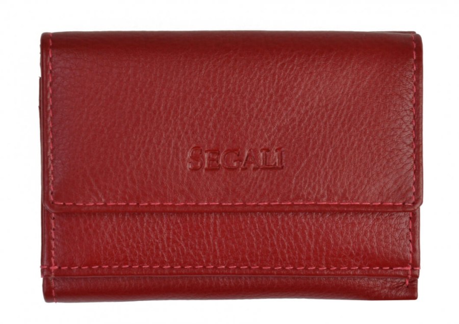 SEGALI Dámská kožená peněženka 1756 red - Peněženky Kožené peněženky