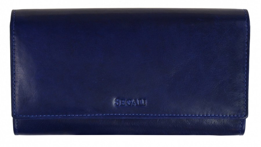 SEGALI Dámská kožená peněženka 28 blue - Peněženky Kožené peněženky