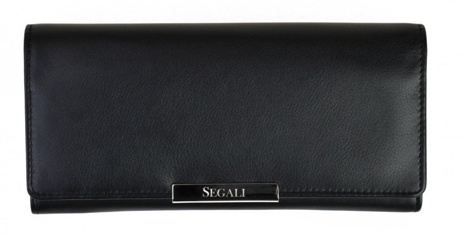 SEGALI Dámská kožená peněženka 7066 black - Peněženky Kožené peněženky