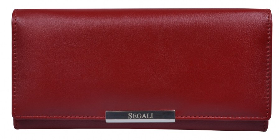 SEGALI Dámská kožená peněženka 7066 red - Peněženky Kožené peněženky