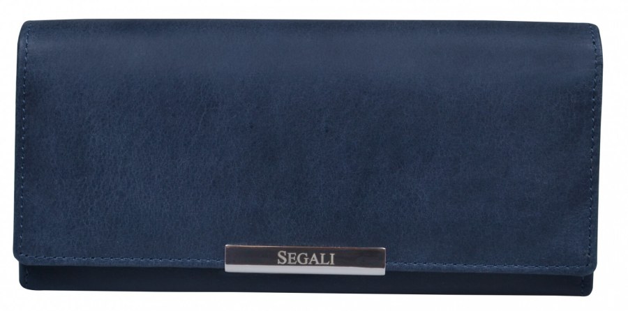 SEGALI Dámská kožená peněženka 7066 indigo - Peněženky Kožené peněženky