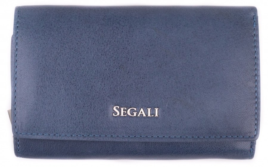 SEGALI Dámská kožená peněženka 7074 S indigo - Peněženky Kožené peněženky