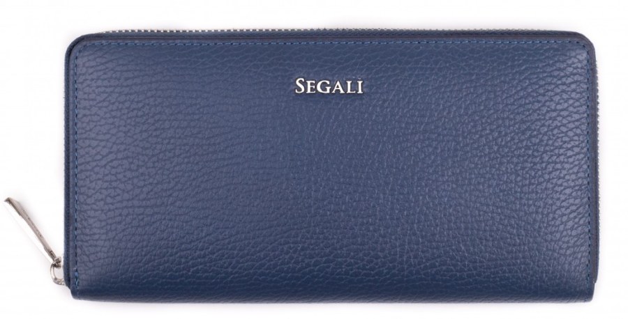 SEGALI Dámská kožená peněženka 7395 dark blue - Peněženky Kožené peněženky