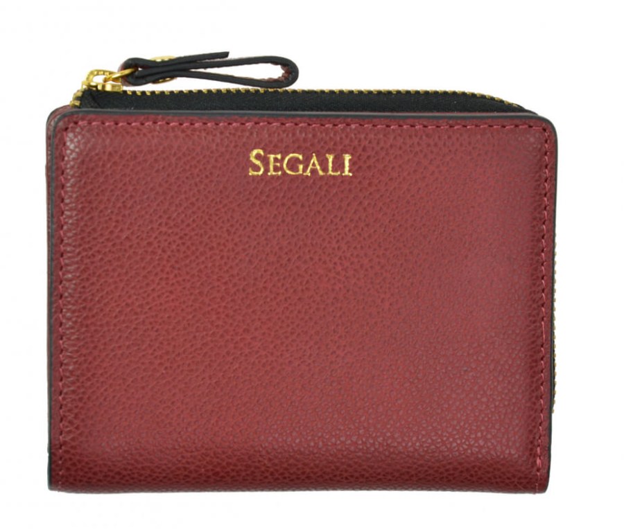 SEGALI Dámská kožená peněženka 7412 portwine - Peněženky Kožené peněženky