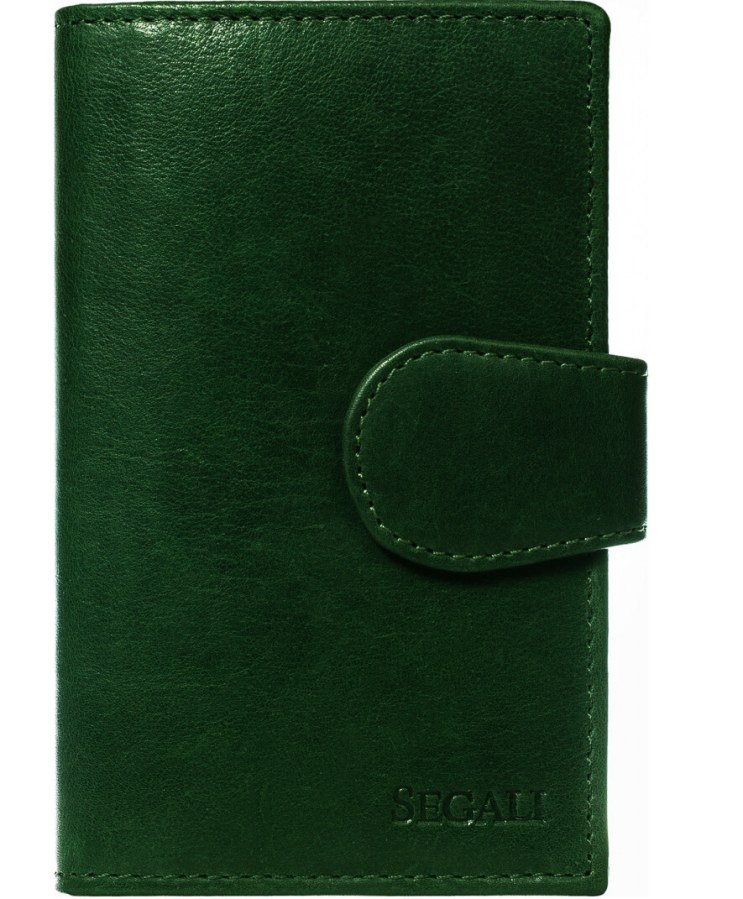 SEGALI Dámská kožená peněženka 9023 A green - Peněženky Kožené peněženky