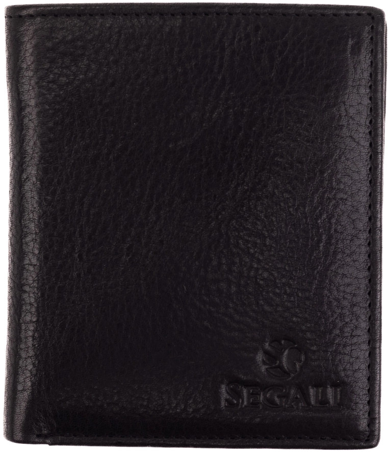 SEGALI Pánská kožená peněženka 1039 black - Peněženky Kožené peněženky