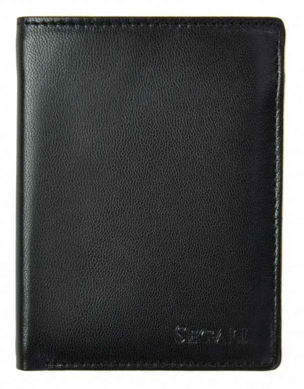 SEGALI Pánská kožená peněženka 7476 black - Peněženky Kožené peněženky