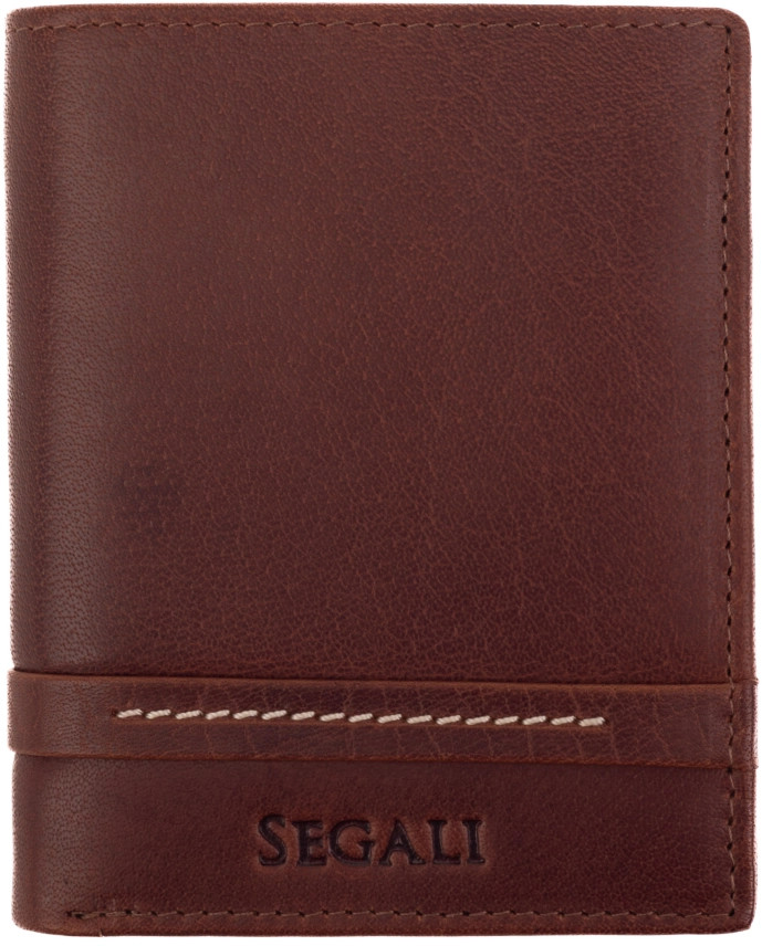SEGALI Pánská kožená peněženka 947 brown - Peněženky Kožené peněženky