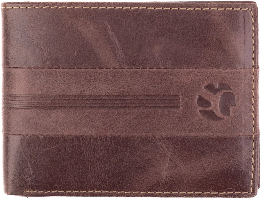 SEGALI Pánská kožená peněženka 966 brown - Peněženky Kožené peněženky